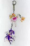 Cure Miracle & Cure Magical & モフルン Charm Key Holder "Maho Girls PreCure!" Pretty Store limited