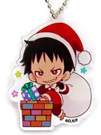 Shinra Kusakabe "Fire Force x Karaoke Manekineko Mini Character Acrylic Key Holder Christmas Ver."