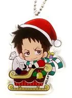 Akitaru-Sakurabi 「 Fire Force x Karaoke Manekineko Mini Character Acrylic Key Holder Christmas Ver. 」