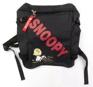 Black Premium Strap Square Backpack "PEANUTS"