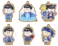 6-Type Set "Osomatsu San Eforome Select Collection Wooden Ball Chain Karamatsu Ver."