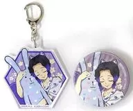 Kocho Shinobu metal badge & Key Holder "Demon Slayer: Kimetsu no Yaiba ×CRAFTHOLIC Collaboration Part 2"