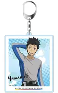 Takeshi Yamamoto (drawing ver.) Deka key holder "Tutor Hitman REBORN!"