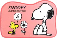 10. Snoopy & Wood Stock Mat Pink "Per Sanrio KUJI Per Snoopy KUJI"