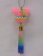 Mickey Mouse (pink x blue x white x yellow) bag charm "Disney Tanabata Days 2018" Tokyo Disney Resort limited