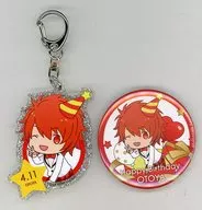 ITTOKI OTOYA Lame Acrylic Key Holder & metal badge Set "Utano Prince Sama ♪"