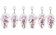 全6種セット 「朝ノ姉妹ぷろじぇくと アクリルキーホルダー 01.グラフアートデザイン」