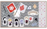 02.応援団ver.(グレー) ぽすてるアート プレミアム アクリルジオラマプレート 「幕末Rock 虚魂」