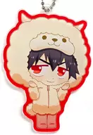 Yuto Shinkai (alpaca) "YOWAMUSHI PEDAL GLORY LINE Tobu-dobutsu-koen Collaboration Chibi Character 2nd Trading Acrylic Key Holder ver. B"