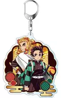 A. Tanjiro Kamado & Kyojuro Rengoku Decakey Holder "Demon Slayer: Kimetsu no Yaiba"