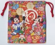 Gathering (Happy New Year 2020) drawstring bag "Disney New Year Program 2020" limited to Tokyo Disney Resort