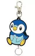 Piplup Rubber Reel Key Holder "Pocket Monsters"