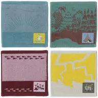 4-Type Set one point Hand Towel "Ichiban KUJI Moomin ~ Relaxing Picnic Time ~" F Prize