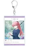 由崎 Tsukasa Project June ver. Illustration BIG big acrylic key holder "FLY ME TO THE MOON"