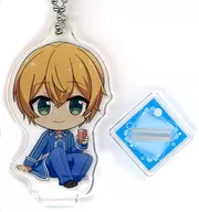 Eugeo "Sega Collaboration Cafe Theater Version SWORD ART ONLINE - Progressive - A Night Without Stars Deformed Acrylic Key Holder with Aria Stand ~ Sega Collaboration Cafe 2021 ver. ~"