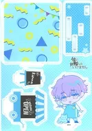 Kagami Kizuna Diorama Acrylic Stand Cafe Ver. "Don't ask him." Snow-Covered Octopus 10th Anniversary Original Art Exhibition ~ PRISM ~ × Princess Cafe Goods