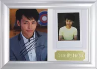 Ryota Ozawa (Jacket) with handwritten signature Official photo & Cheki Photo Frame "Ryota Ozawa Series 『 - LOVE ・ T - 』 Trading Card" Frame 3 Box Set Purchase benefits