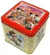 Disney サンタヴィレッジ Parade Can Case (Senbei) "Disney Christmas Fantasy 2014" limited to Tokyo Disneyland