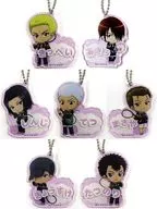 7-Type Set "Shin Tennis-no Oji-sama Anime" THE PRINCE OF TENNIS "Series 20th Anniversary POPUP SHOP in Marui ～ District Convention Edition ～ Trading Name Plate Key Holder (Fudomine)"