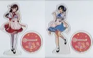 2-Type Set Big Acrylic Stand ~ Chizuru Mizuhara / Ruka Sarashina ~ "Kanojo, Okarishimasu"