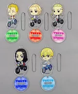 5-Type Set "Tokyo Revengers x Don Quijote Trading Acrylic Stand Key Holder"