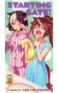 Special Week & Tokai Teio original clear bookmark "Comics STARTING GATE! - Uma Musume Pretty Derby - Volume 3" Animate Gamers Purchase benefits