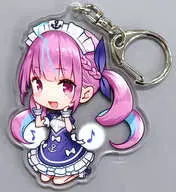 [A la Carte] Aqua Minato Reversible Acrylic Key Holder "Virtual YouTuber Hololive Minato Aqua Registered 100,000 People Memorial Personal Voice Special Course" Purchase benefits