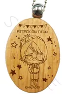 PI. Hanji Zoe (line drawing) fourth round wooden charm "Attack on Titan The Final Season"