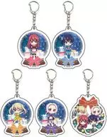 5-Type Set "My Girlfriend and Girlfriend Acrylic Key Holder 03. Christmas ver. Mini Character"