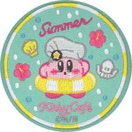 Kirby Summer Embroidered Compact Mirror "Hoshi-no Kirby Kirby Cafe 2019"