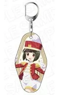 Shinobu Omiya (musical band ver.) two sided room key holder "Kin-iro Mosaic Theatre version Thank you!"