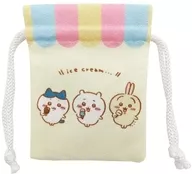 Ice Cream Bean drawstring bag "Chiigawa"