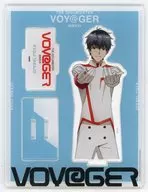 Kyoji Takajo Suporte acrílico "Idlemaster Series Concept Movie 2021" VOY@GER "Making exposição in Akiba CO Gallery"