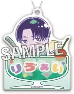 リヴァイ(柄シャツver.) おなまえキーホルダー めろんぽっぷ☆ 「進撃の巨人」
