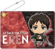 G. Eren Yeager Synthetic Leather Pass Case "Attack on Titan"