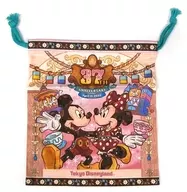 Mickey & minnie drawstring bag "37th anniversary of Tokyo Disneyland" limited to Tokyo Disneyland