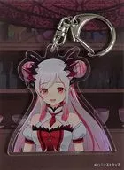 Suo Patras D (Neck/Wine Red x White / Long Hair) Acrílico chaveiro "Virtual YouTuber 774 inc."