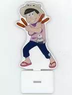 Osomatsu Big Acrylic Stand ~ Umi no Ie ver. ~ "Sega Collaboration Cafe Osomatsu × Shirokuma Cafe"