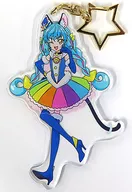 Cure Cosmo Acrylic Key Holder "Star ☆ Twinkle Kisogawa Bridge Precure Ohoshisama Vacation in Laguna Ten Boss"