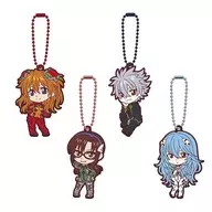 4-Type Set Rubber strap "Gashapon KUJI Evangelion Asoto 04" B Prize