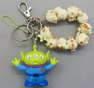 Little Green Men Popcorn Bucket Type Key Chain Strap "TOY STORY" Tokyo Disney Resort Limited