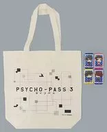 集合 切手風缶バッジ＆トートバッグセット A 「PSYCHO-PASS サイコパス 3」 C97グッズ