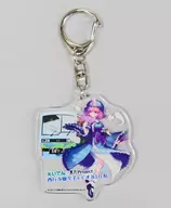 Saigyo Temple Yuriko & Deo 810 type acrylic key holder "Eiden x Toho Project Collaboration Project 『 文々. Newspaper Eiden version 』" AR stamp rally prize