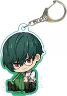 翠堂 Pterocarpus santalinus Mini Character Acrylic Key Holder (24 Wards of Tokyo)