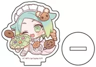 "idol Land PriPara Acrylic Puchi Stand 02. Bakery Ver. Mini Character" rainbow colors.