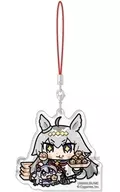 1. Oguri Cap & Tamamoquelos "Uma Musume Pretty Derby Acrylic Strap ~ With Plush toy ~ Vol. 1"