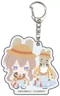 Kyoka Izumi & Marron Cream "Bungou to Alquimist × Sanrio Character Cotters Acrylic key holder 01. Mini Character"
