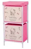 Hello Kitty Line Art 2-Row Storage Box "Sanrio Character Connectors"