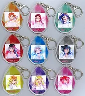 Aquars (Jacket Illustration) Acrylic Key Holder 9-piece Set "CD LoveLive! Sunshine! Second Solo Concert Album" All Animate Linked Purchase benefits