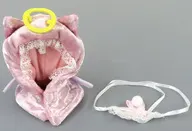ピンクの見習いてんし 「ねこさんのケープ てんしとアクマ」